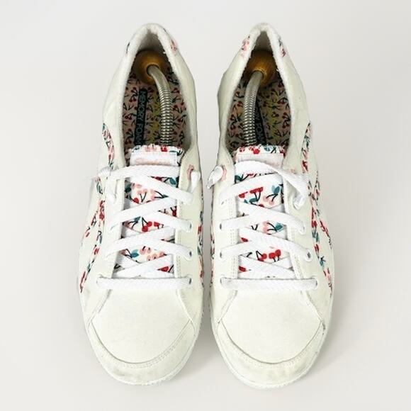 Skechers Floral Print Slip-On Lace Up Shoes- Madison Ave Take A Walk Sz 11 - Picture 2 of 6